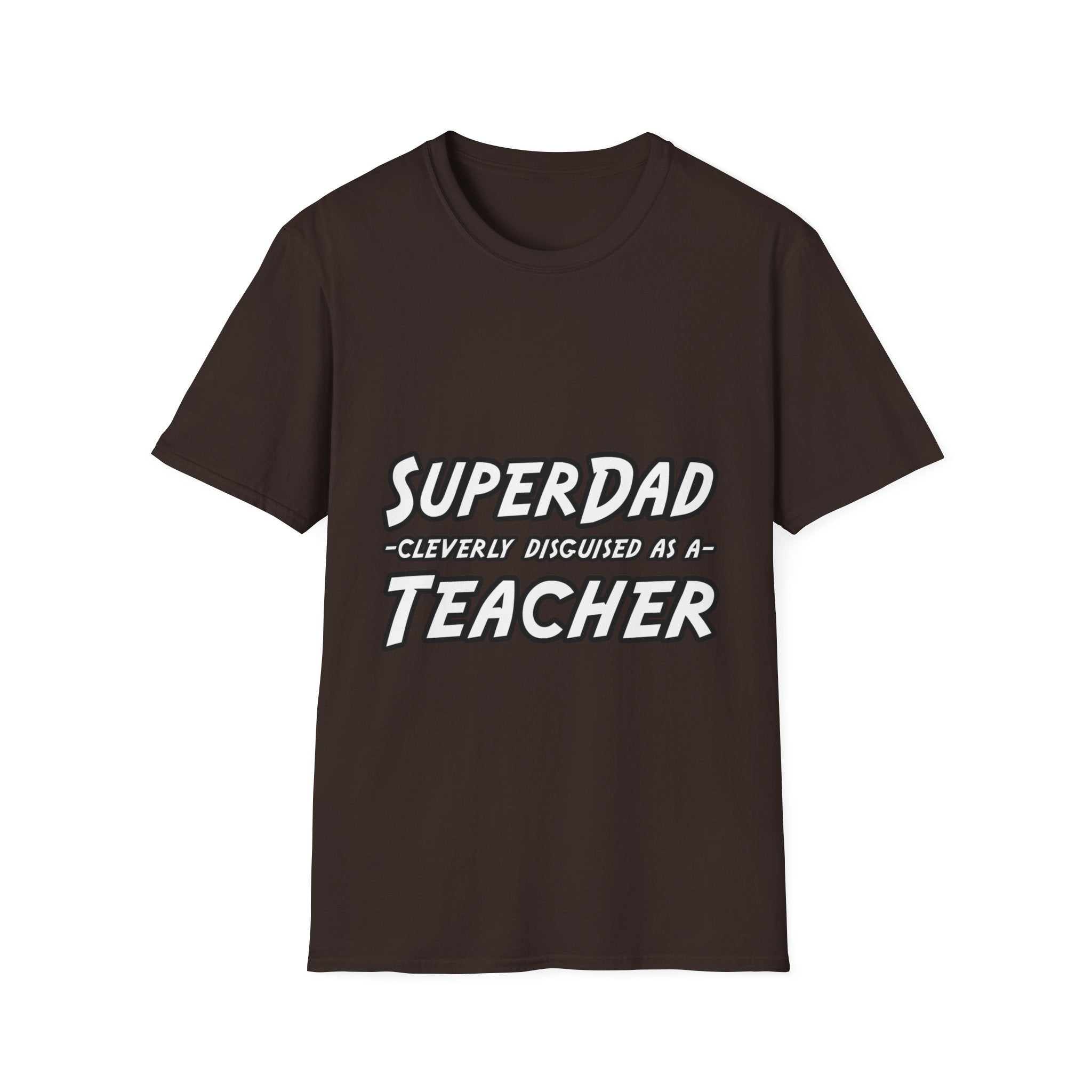 superdad dark teacher - Unisex Softstyle T-Shirt