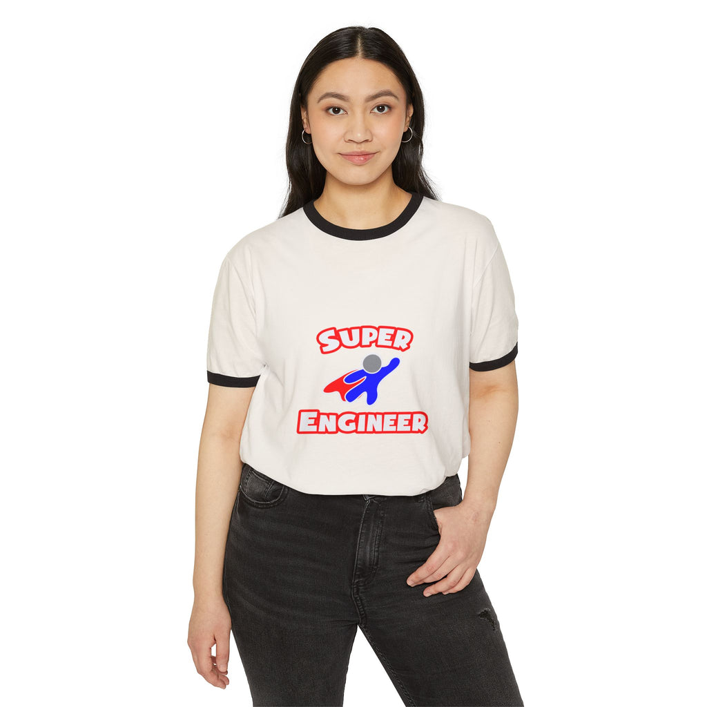 Super Engineer - Unisex Cotton Ringer T-Shirt