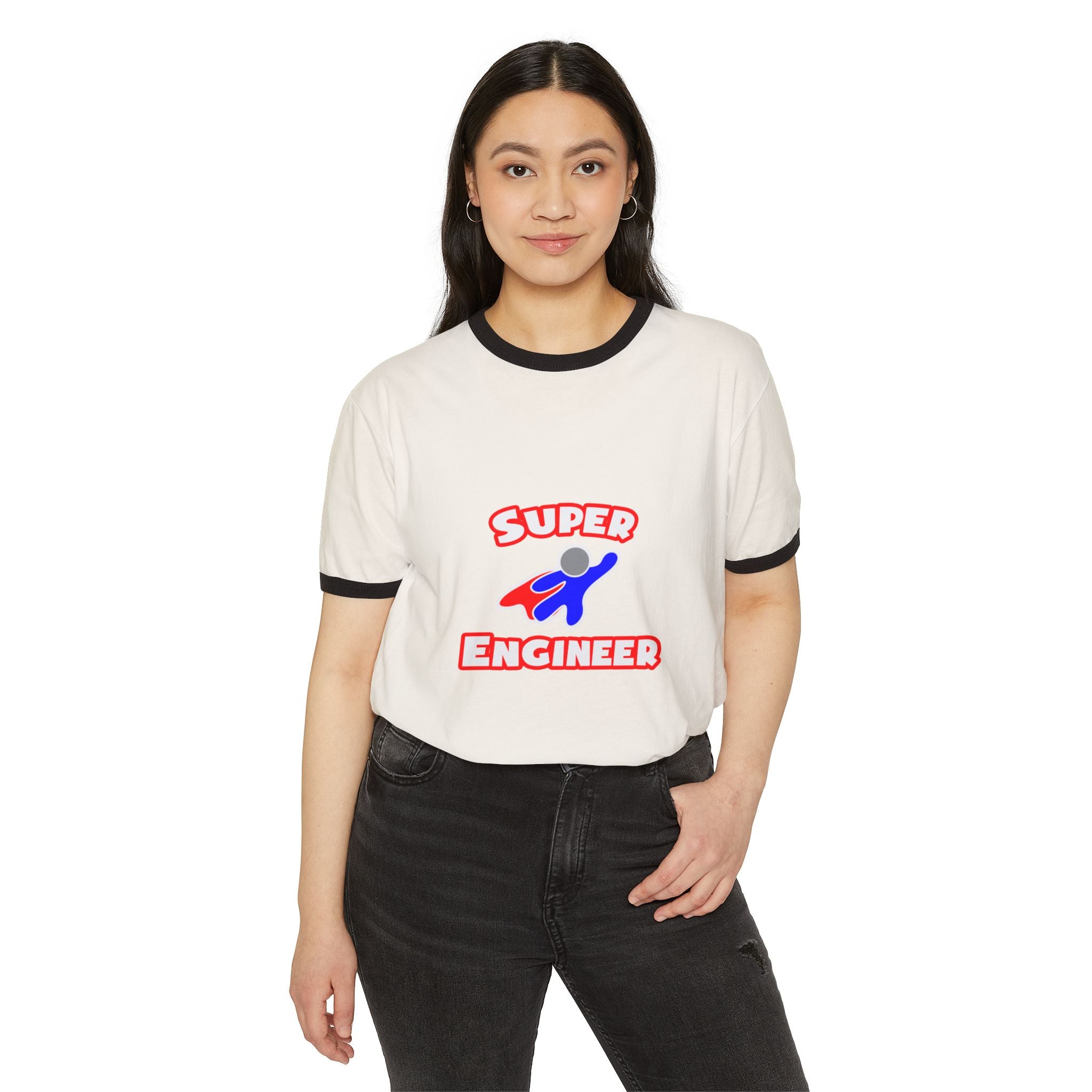 Super Engineer - Unisex Cotton Ringer T-Shirt