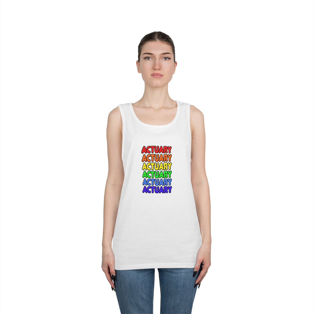 Rainbow Actuary - Unisex Heavy Cotton Tank Top