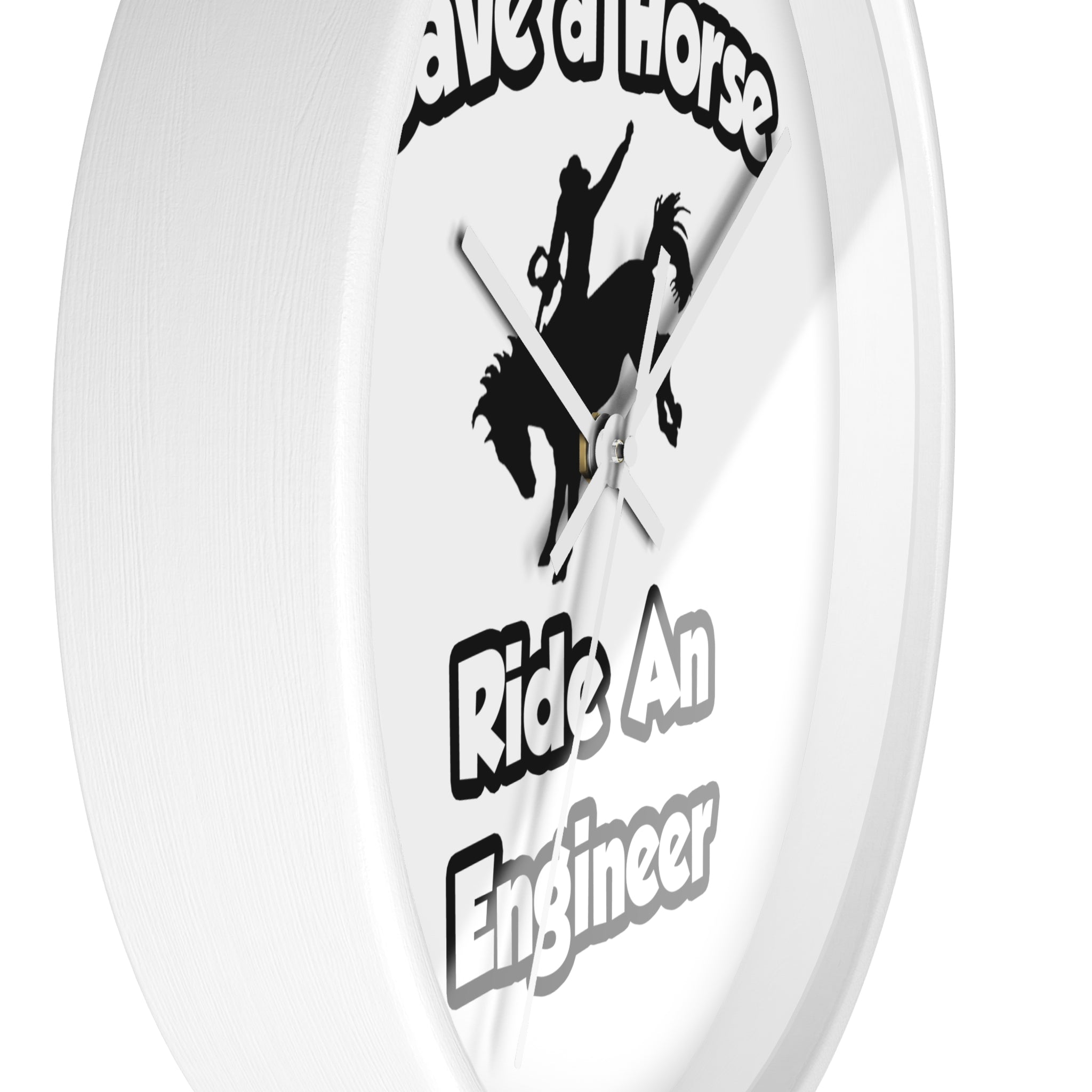 Save a Horse .. Ride an Engineer - Wall Clock