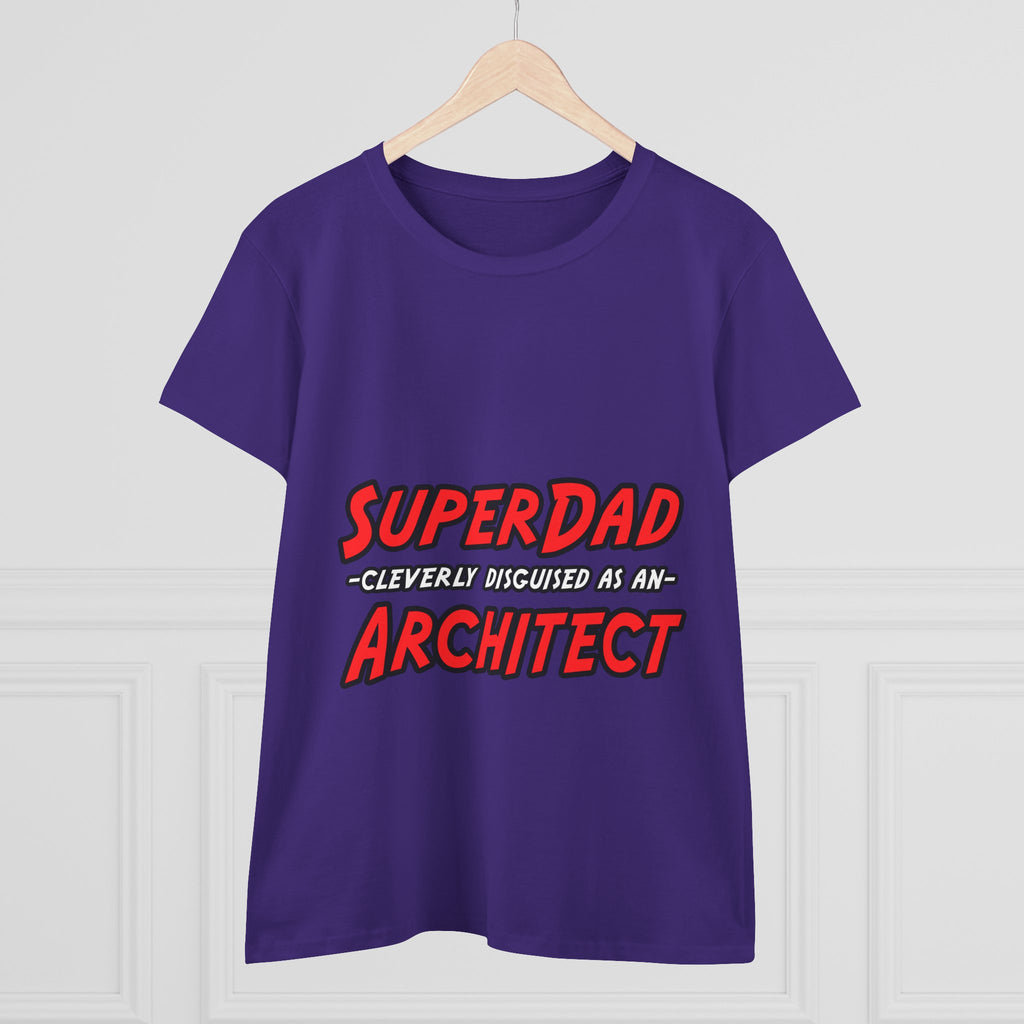 SuperDad...Architect - Women's Midweight Cotton Tee