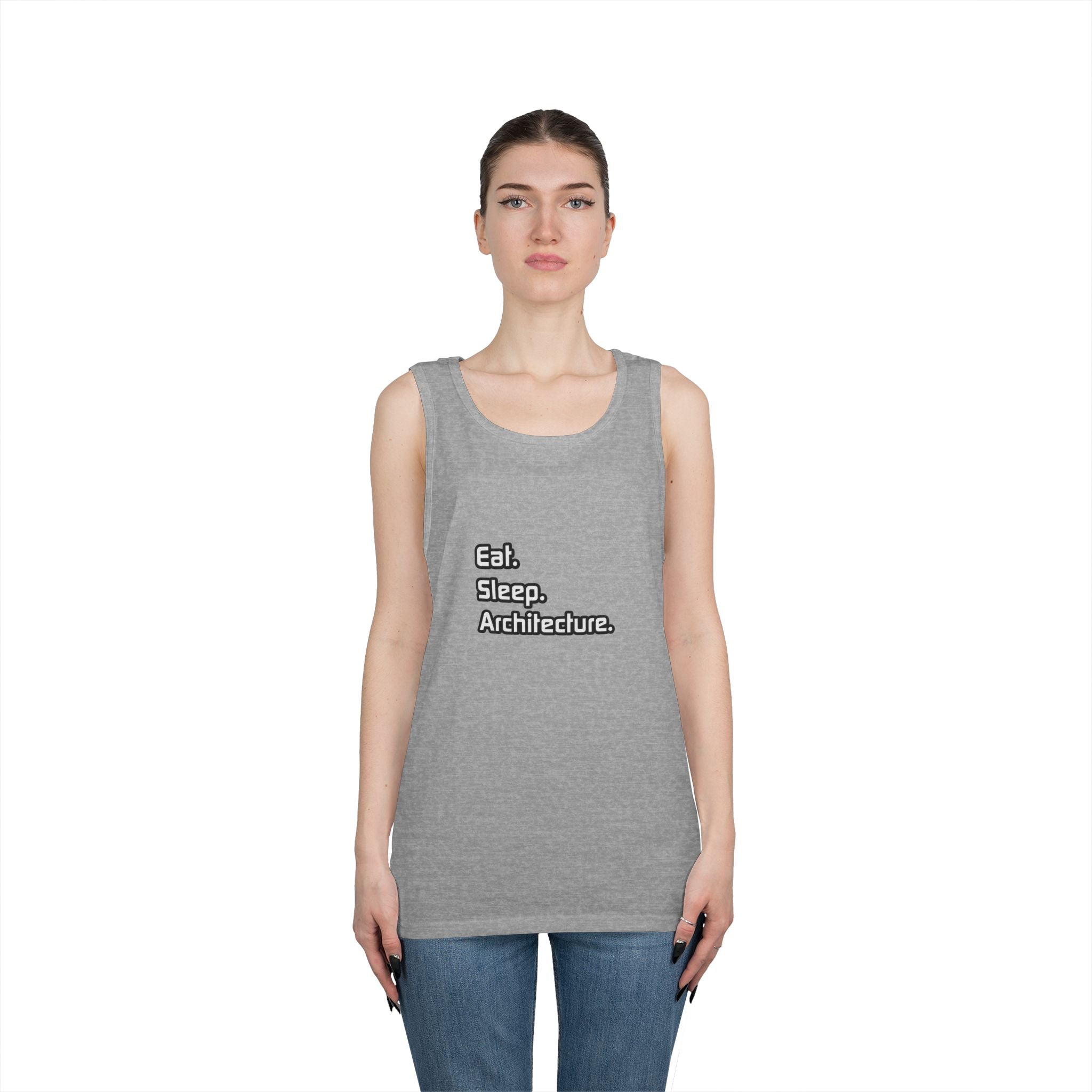 Eat. Sleep. Architecture - Unisex Heavy Cotton Tank Top
