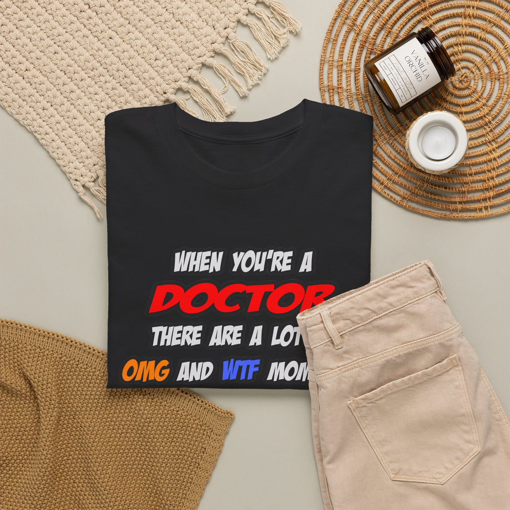 Doctor .. OMG WTF LOL - Unisex Heavy Cotton Tee