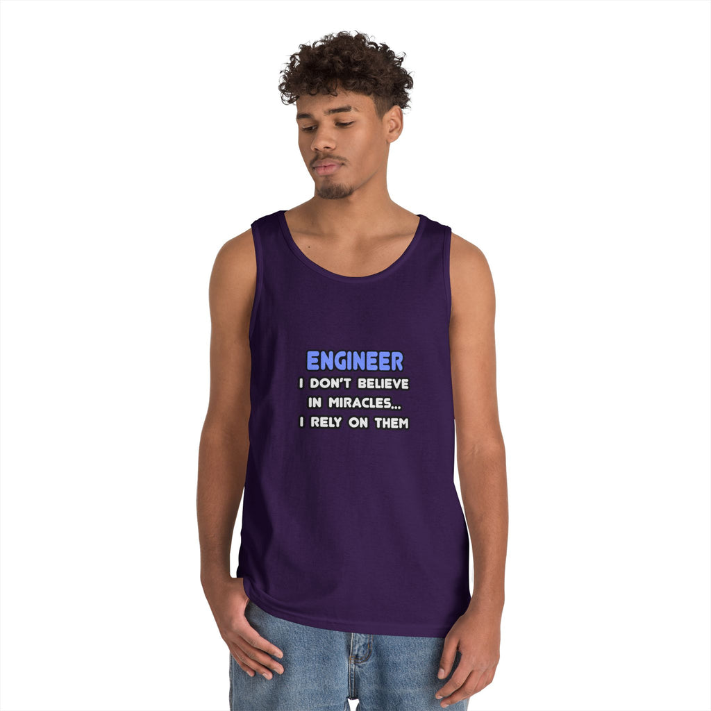 Miracles and Engineers - Unisex Heavy Cotton Tank Top
