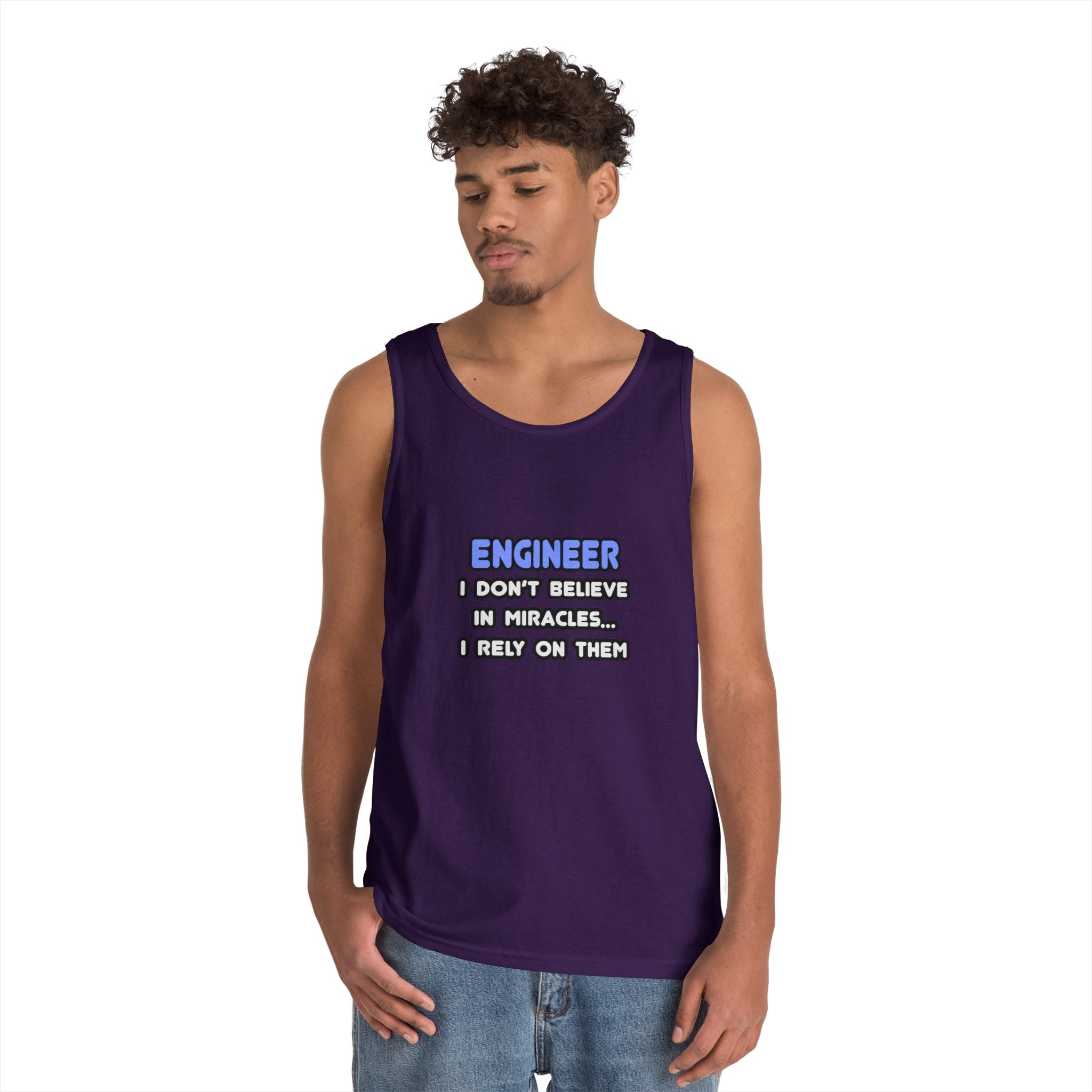 Miracles and Engineers - Unisex Heavy Cotton Tank Top