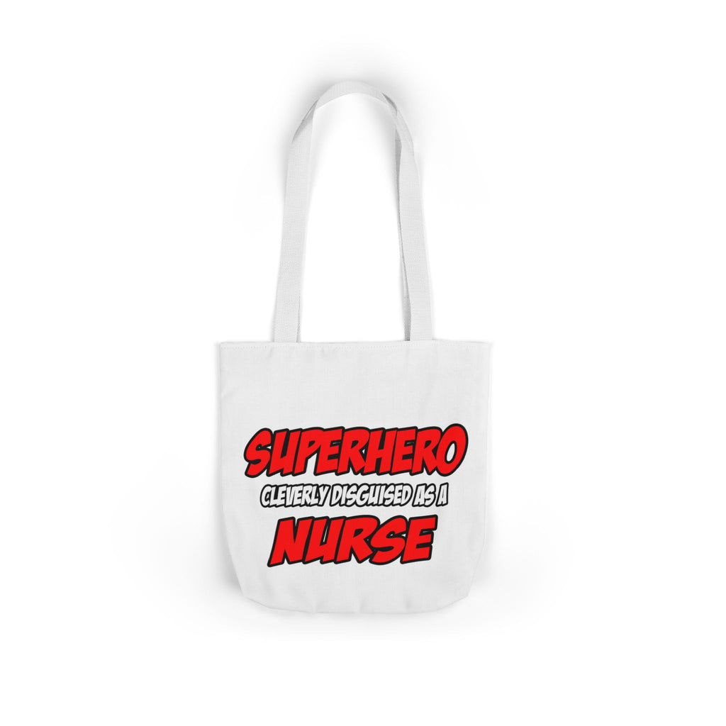 Superhero...Nurse - Canvas Tote Bag, 5-Color Straps