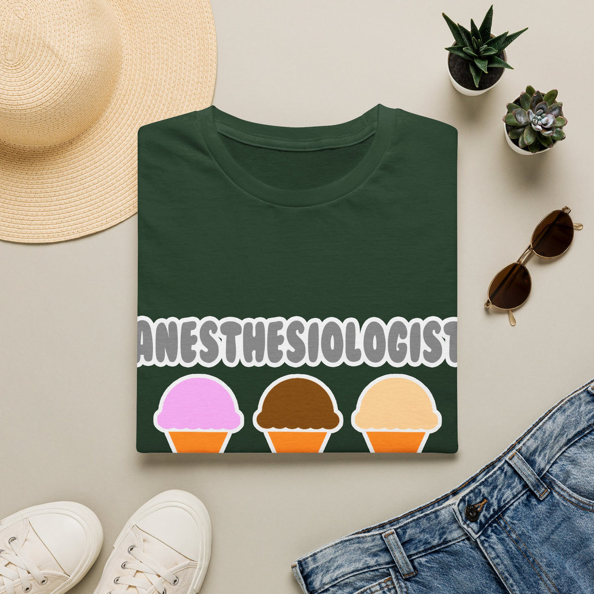 Anesthesiologist ... Will Work For Ice Cream - Unisex Softstyle T-Shirt