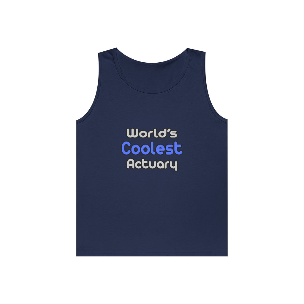 World's Coolest Actuary - Unisex Heavy Cotton Tank Top