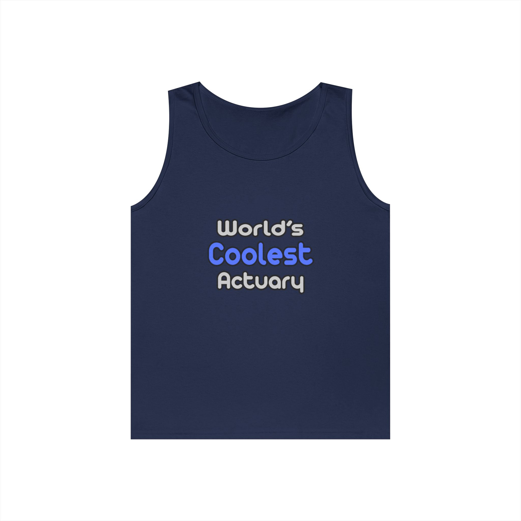 World's Coolest Actuary - Unisex Heavy Cotton Tank Top