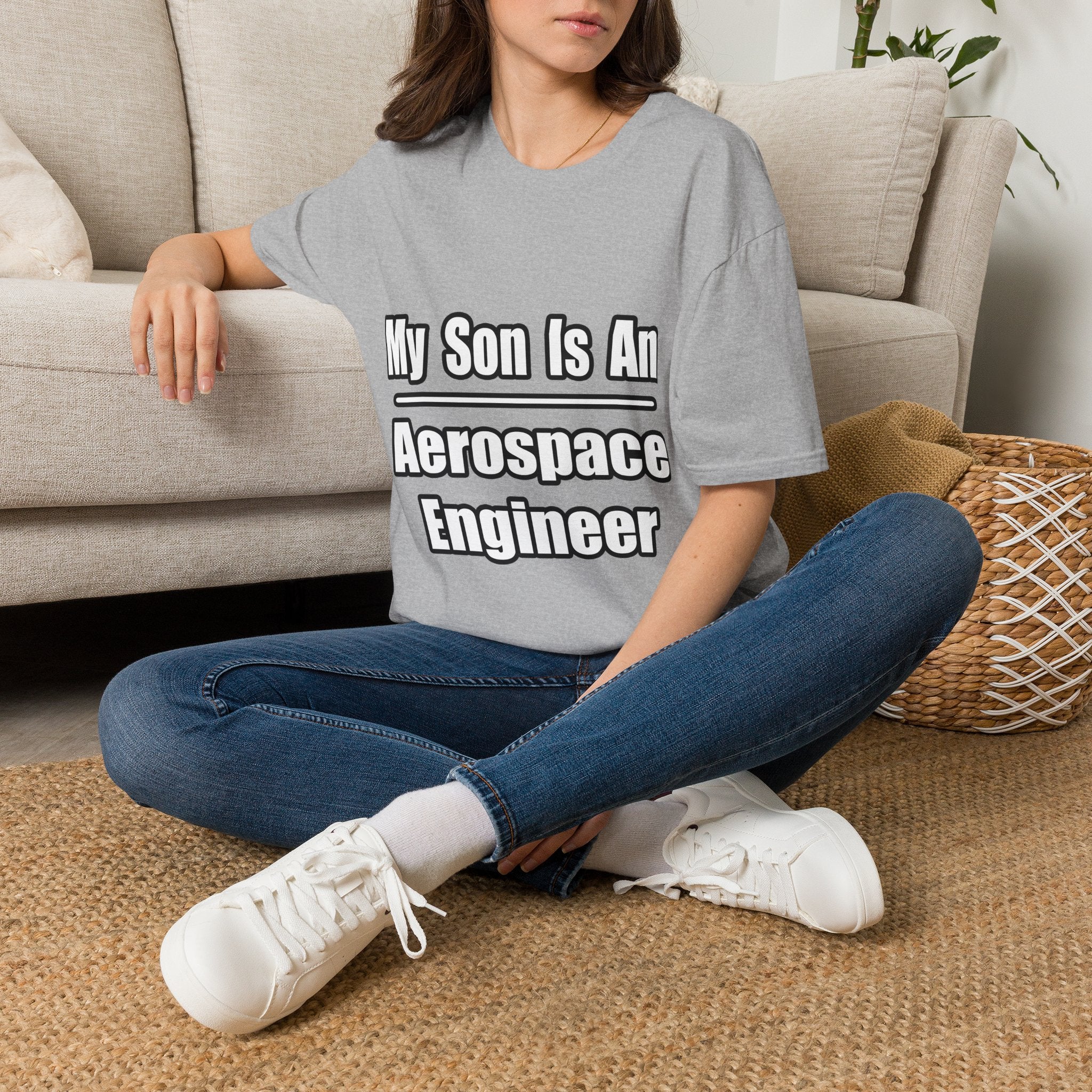 My Son Is An Aerospace Engineer - Unisex Softstyle T-Shirt