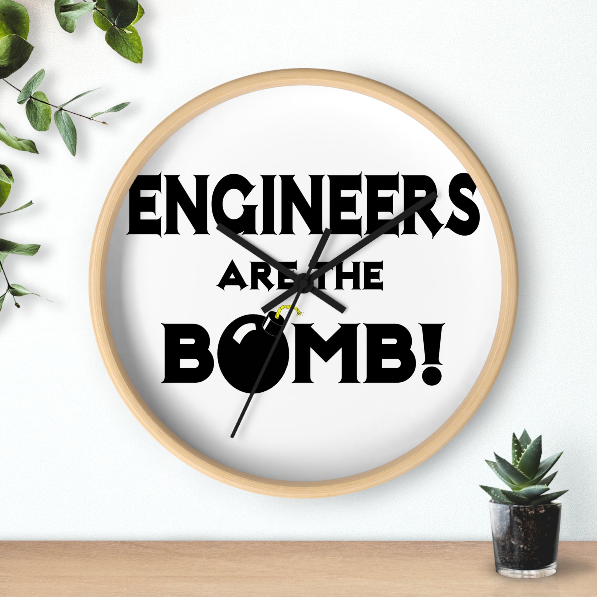 Engineers Are The Bomb! (2) - Wall Clock