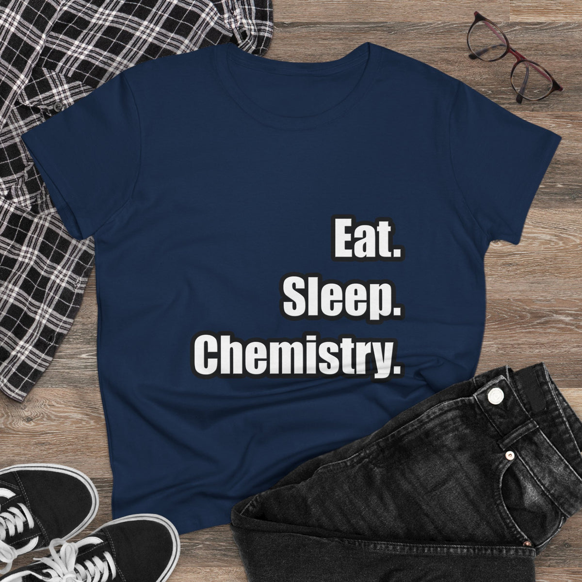 Eat. Sleep. Chemistry - Women's Midweight Cotton Tee