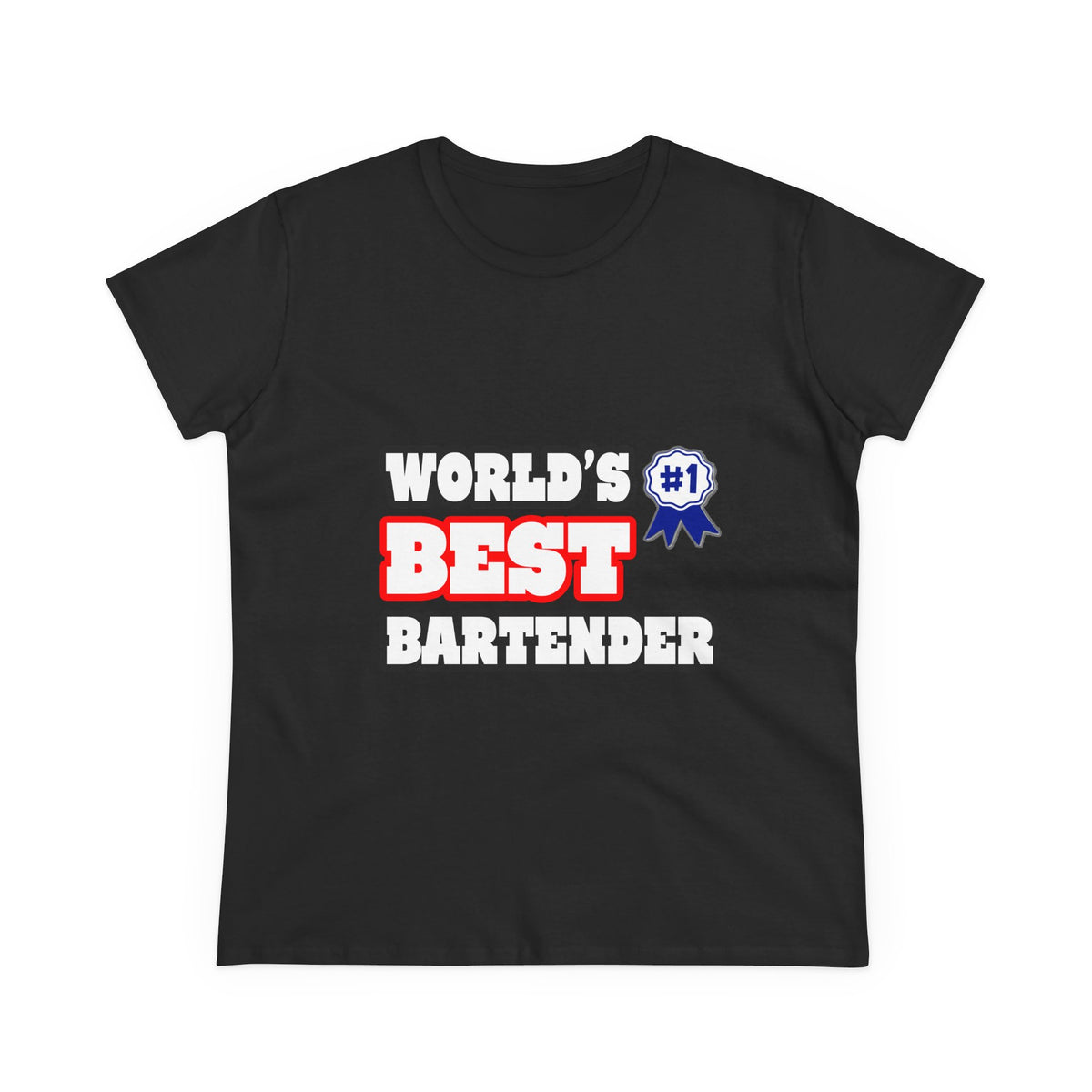 World's Best Bartender - Women's Midweight Cotton Tee