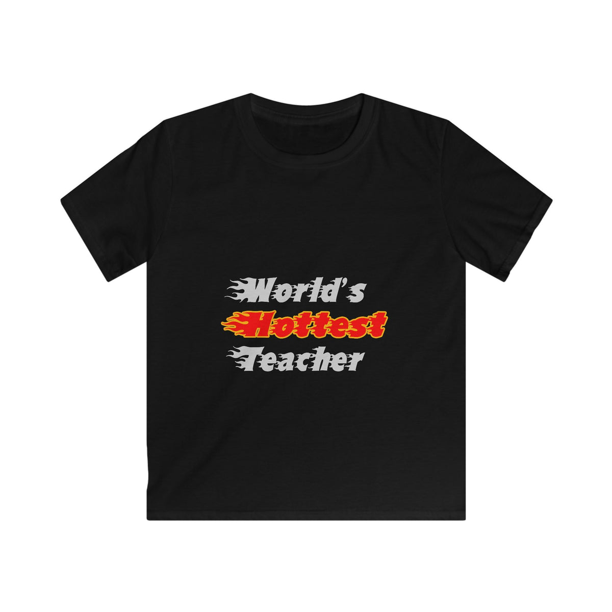 World's Hottest Teacher - Kids Softstyle Tee