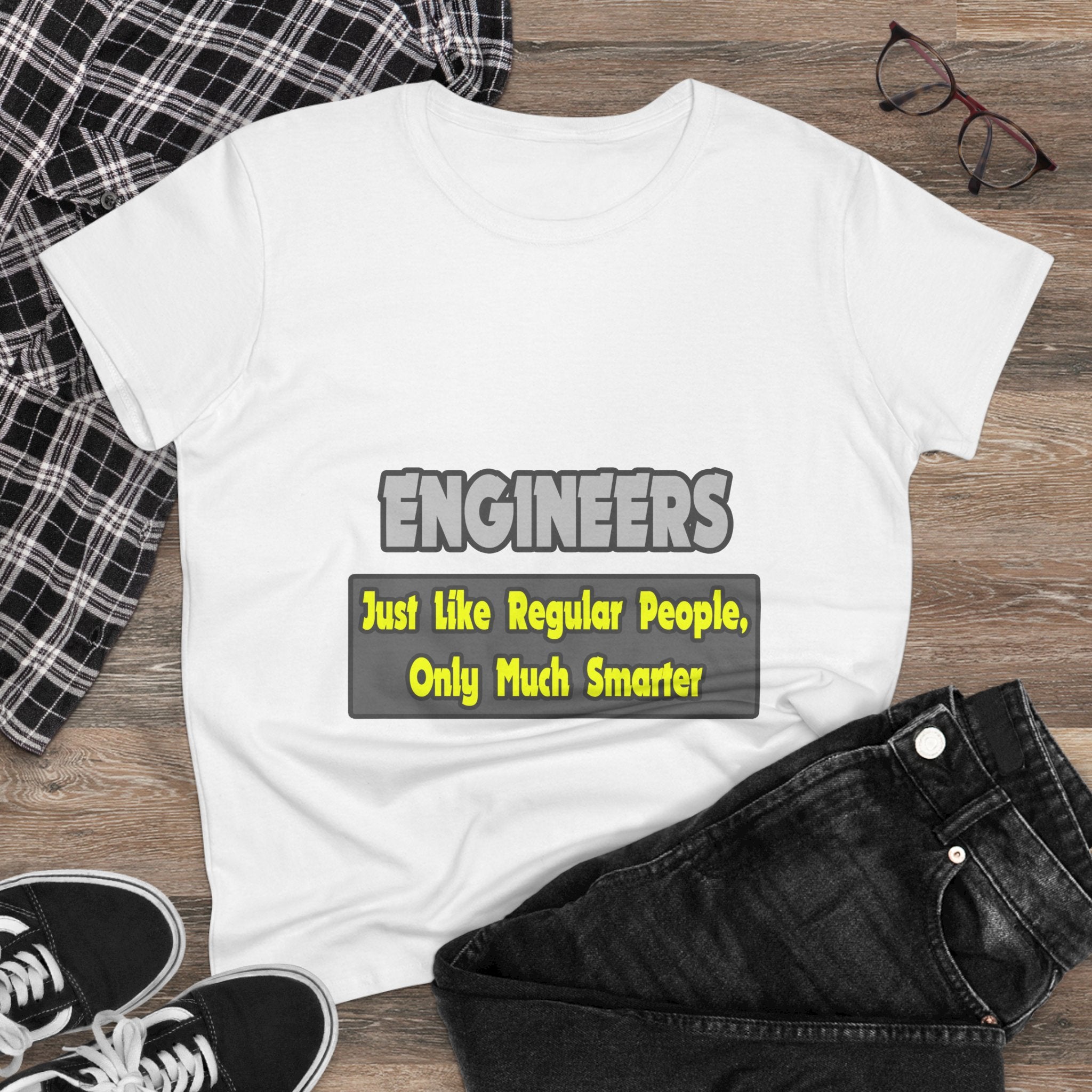 Engineers...Smarter - Women's Midweight Cotton Tee