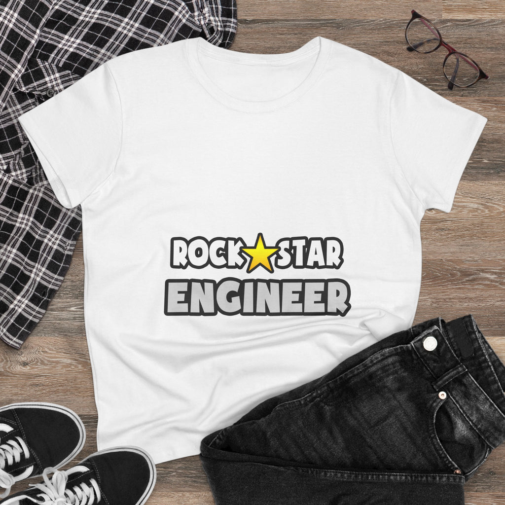 Rock Star Engineer (2) - Women's Midweight Cotton Tee