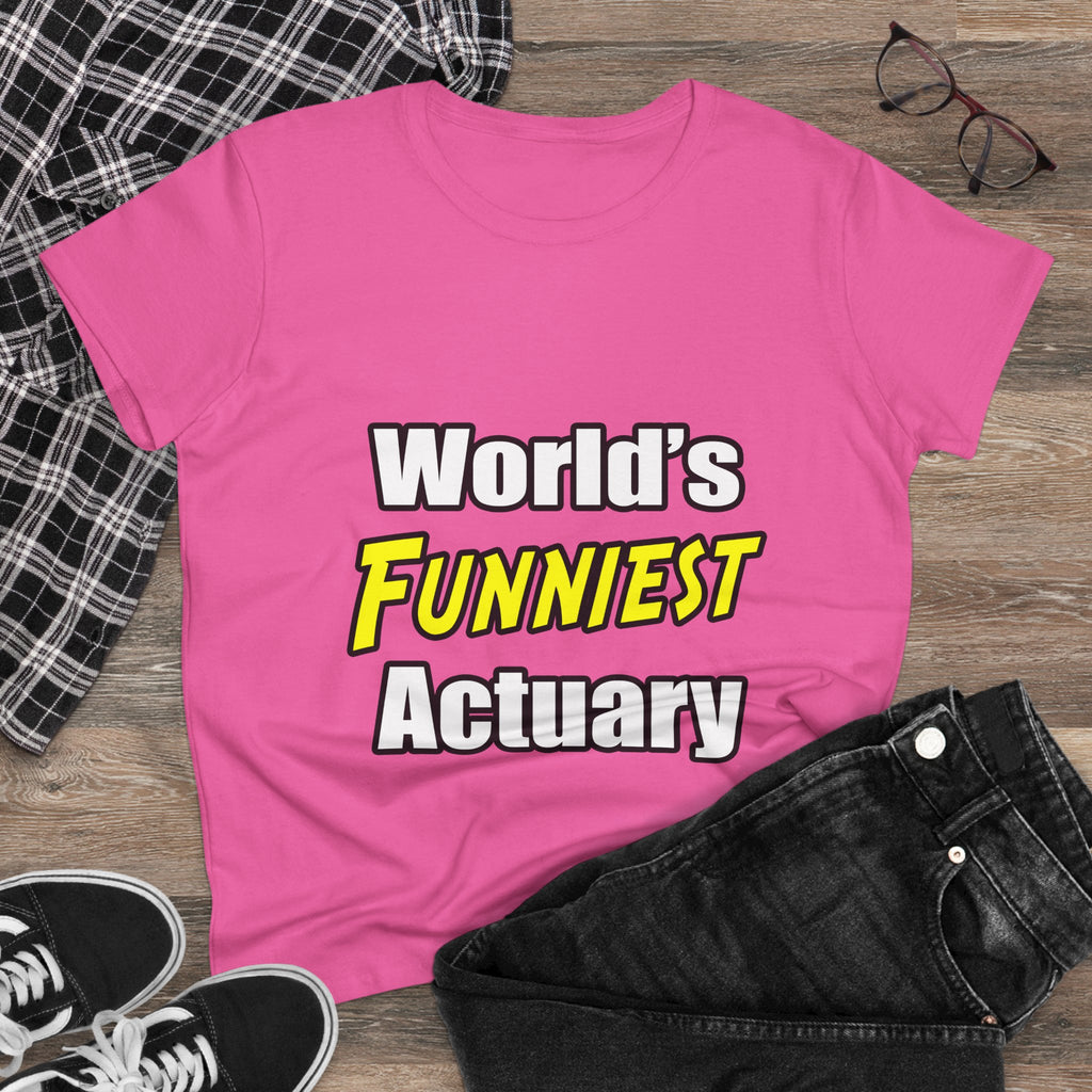 World's Funniest Actuary - Women's Midweight Cotton Tee