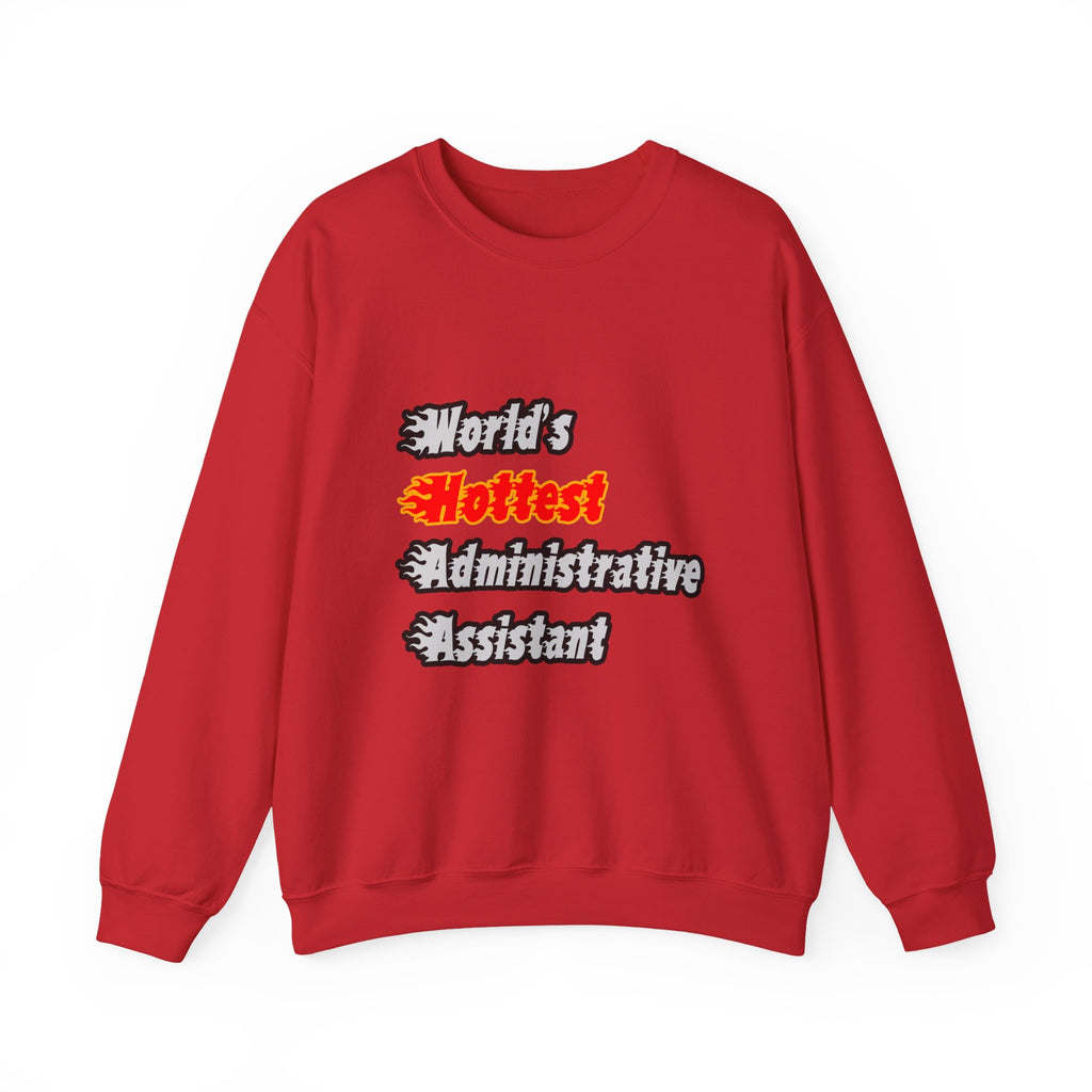 World's Hottest Administrative Assistant - Unisex Heavy Blend™ Crewneck Sweatshirt
