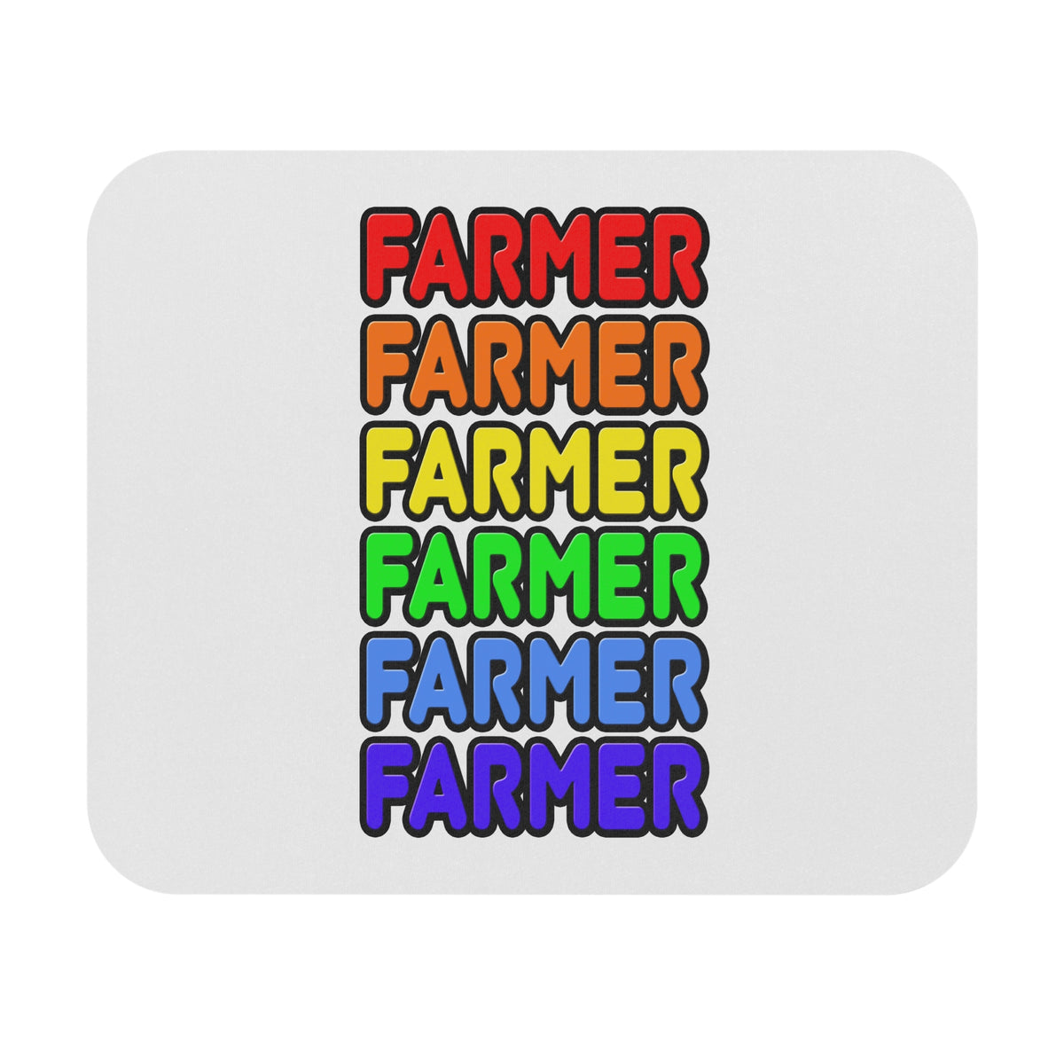 Rainbow Farmer - Mouse Pad (Rectangle)
