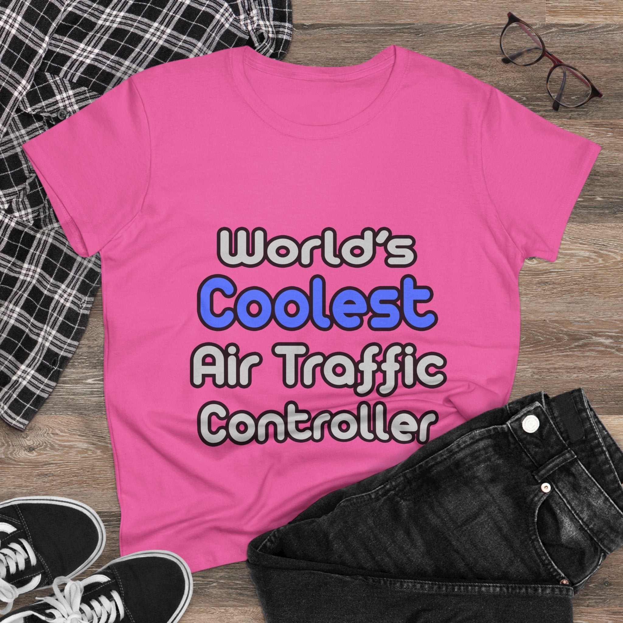 World's Coolest Air Traffic Controller - Women's Midweight Cotton Tee