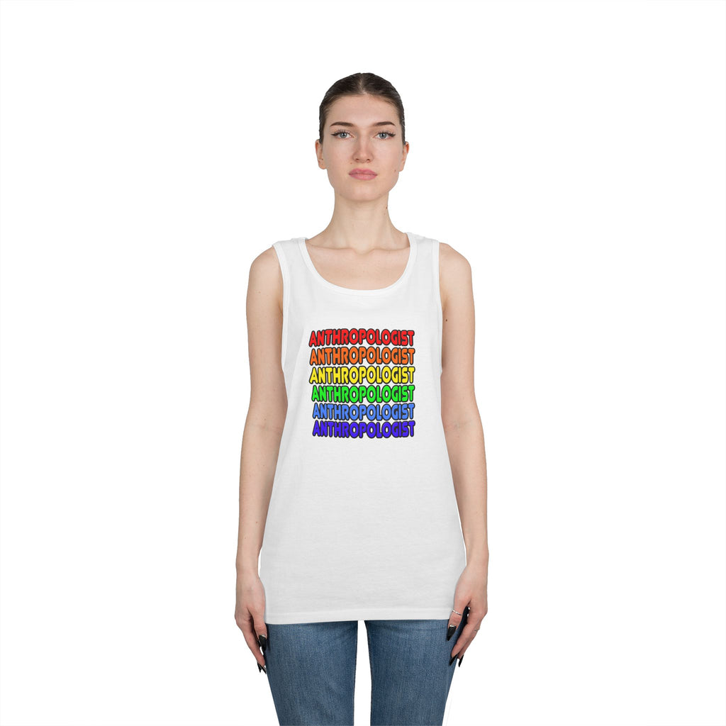 Rainbow Anthropologist - Unisex Heavy Cotton Tank Top