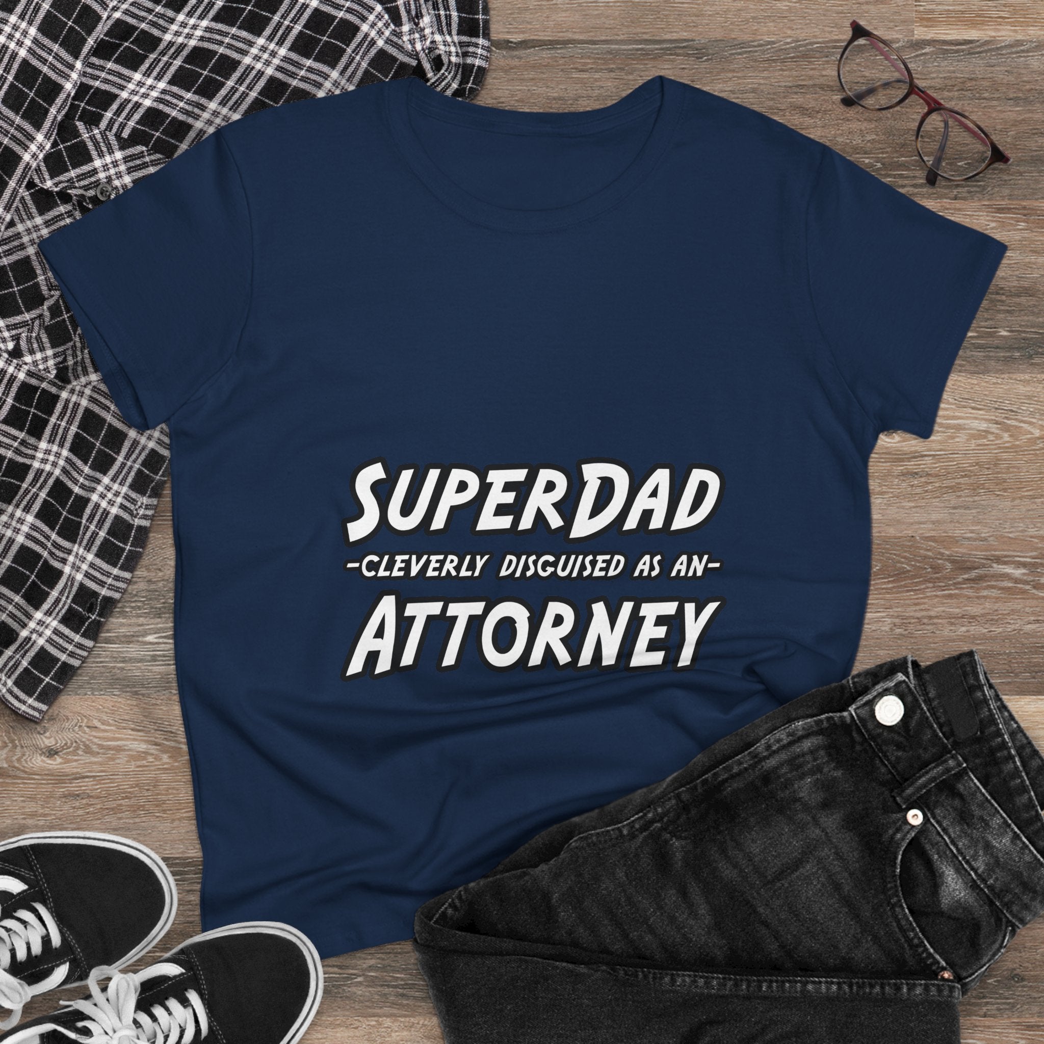 SuperDad Attorney - Women's Midweight Cotton Tee