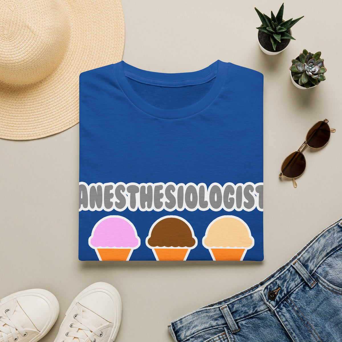 Anesthesiologist ... Will Work For Ice Cream - Unisex Softstyle T-Shirt