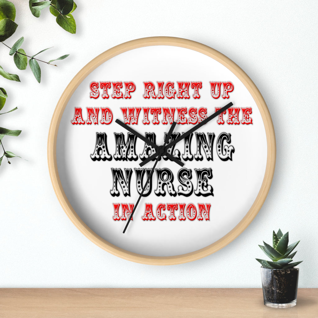 Amazing Nurse In Action - Wall Clock