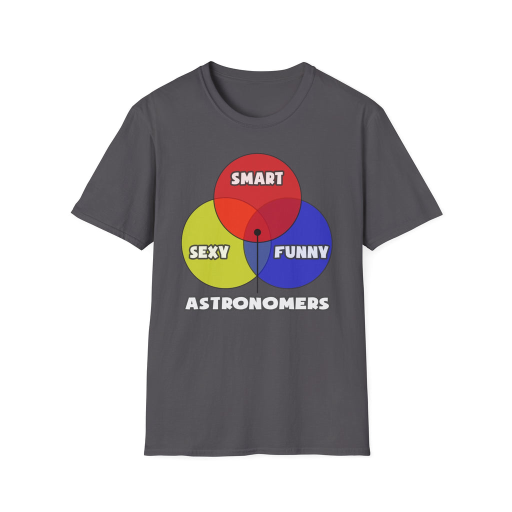 Venn Diagram .. Astronomers - Unisex Softstyle T-Shirt
