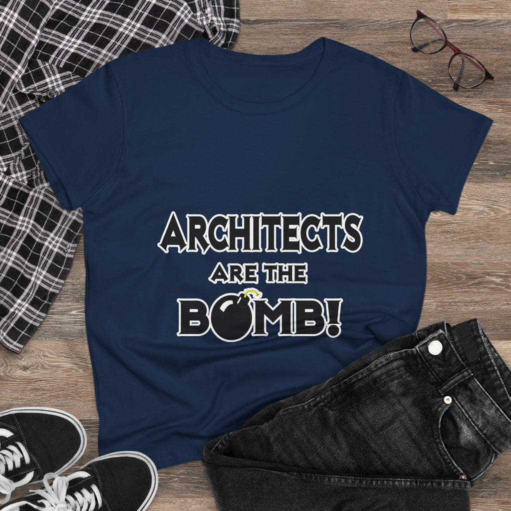 Architects Are The Bomb! - Women's Midweight Cotton Tee