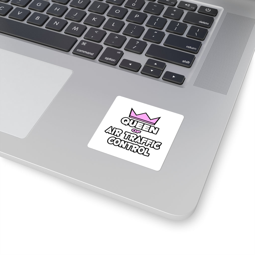 Queen of Air Traffic Control - Square Stickers
