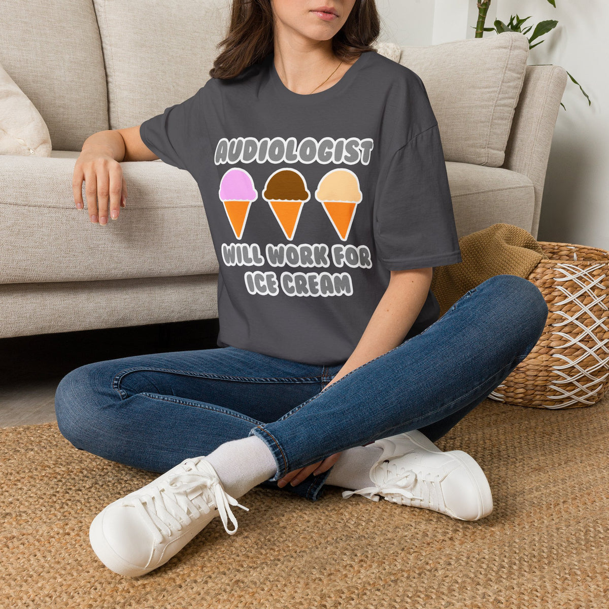 Audiologist ... Will Work For Ice Cream - Unisex Softstyle T-Shirt