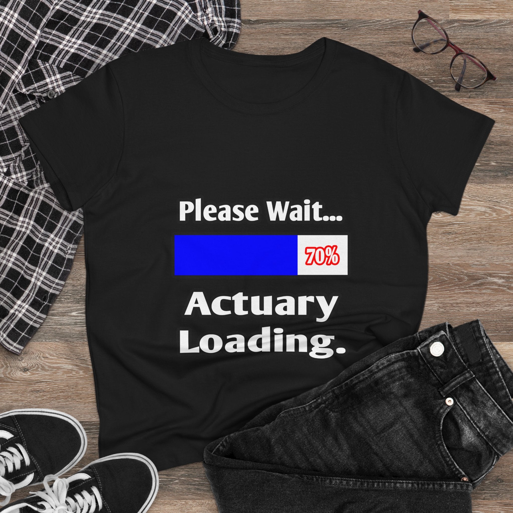 Please Wait...Actuary Loading - Women's Midweight Cotton Tee