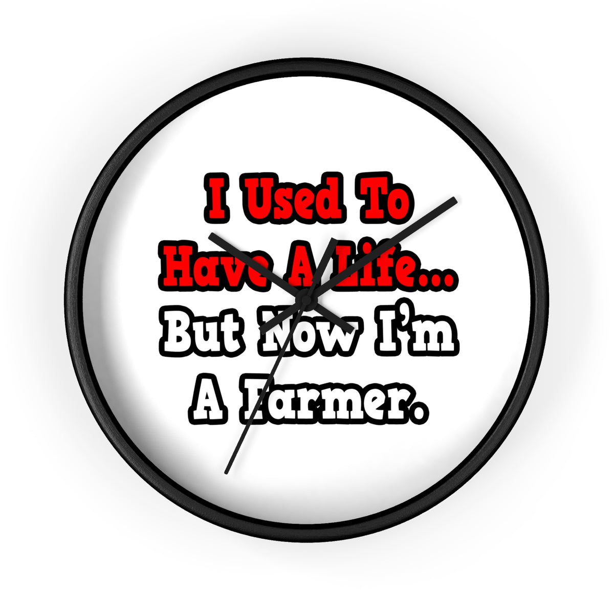 I Used to Have a Life...Farmer - Wall Clock