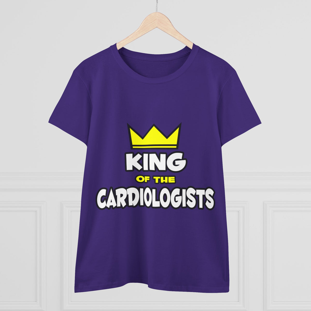 King of the Cardiologists - Women's Midweight Cotton Tee