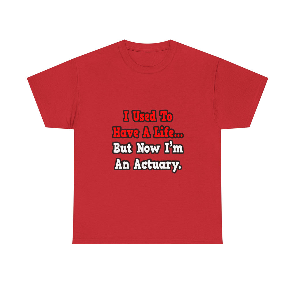 I Used to Have a Life...Actuary - Unisex Heavy Cotton Tee