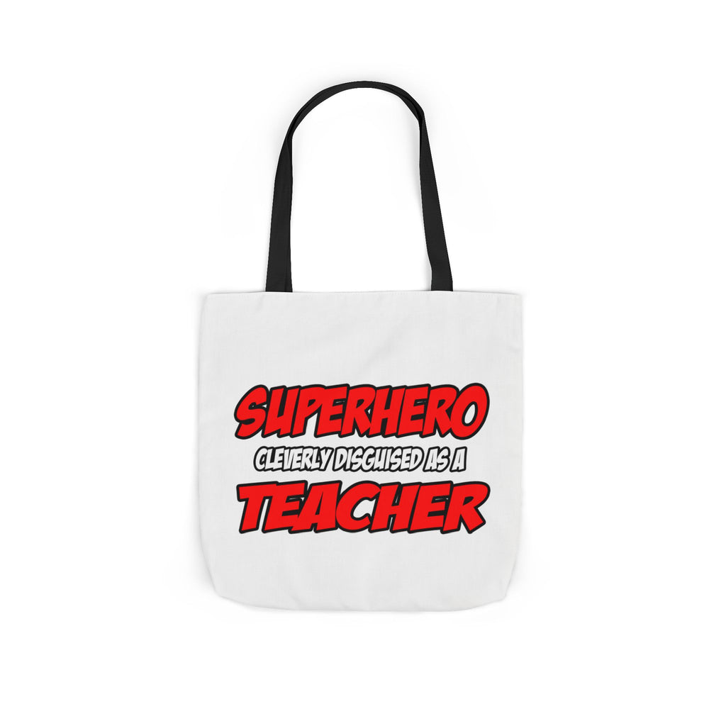 Superhero...Teacher - Canvas Tote Bag, 5-Color Straps