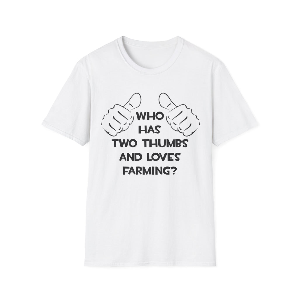 Two Thumbs and Loves Farming - Unisex Softstyle T-Shirt