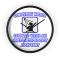 Conserve Water .. Shower With Anesthesiologist Asst - Wall Clock