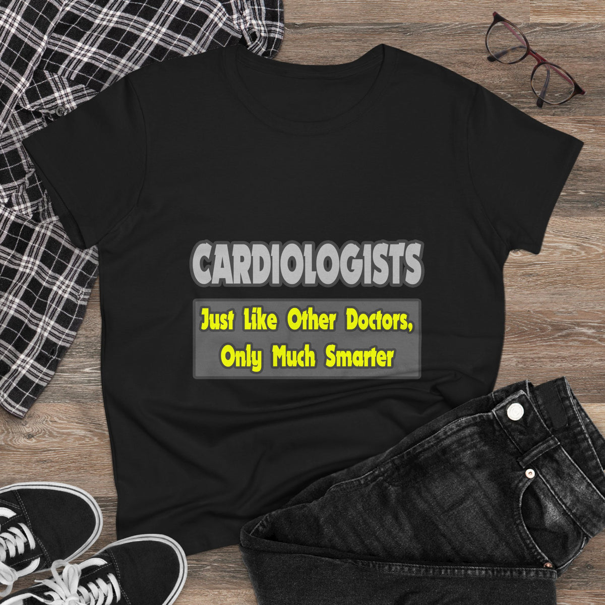 Cardiologists...Smarter - Women's Midweight Cotton Tee