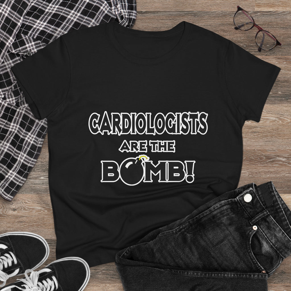 Cardiologists Are The Bomb! - Women's Midweight Cotton Tee