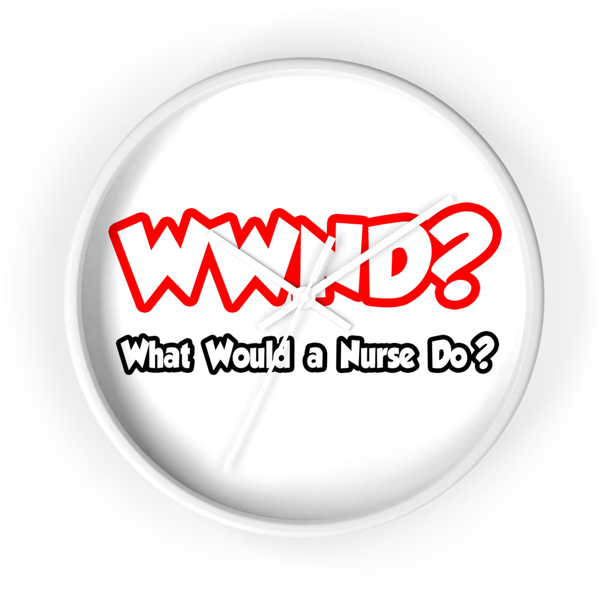 WWND...What Would a Nurse Do - Wall Clock