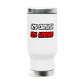 Half Carpenter...Half Superhero - Stainless Steel Travel Mug with Handle, 14oz