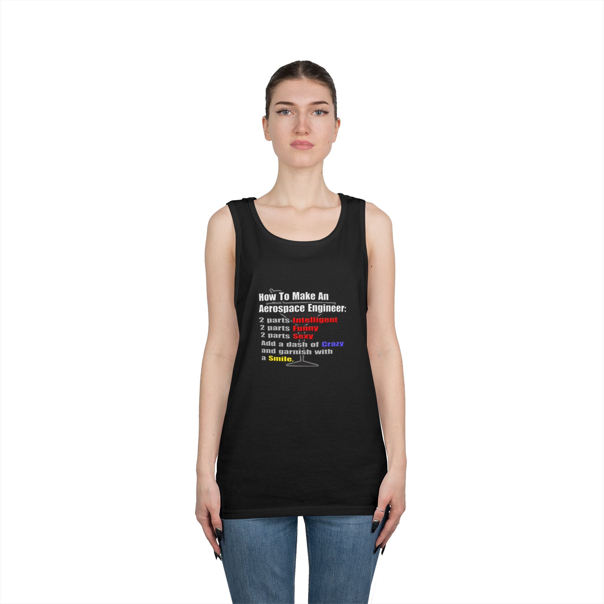 How To Make an Aerospace Engineer - Unisex Heavy Cotton Tank Top