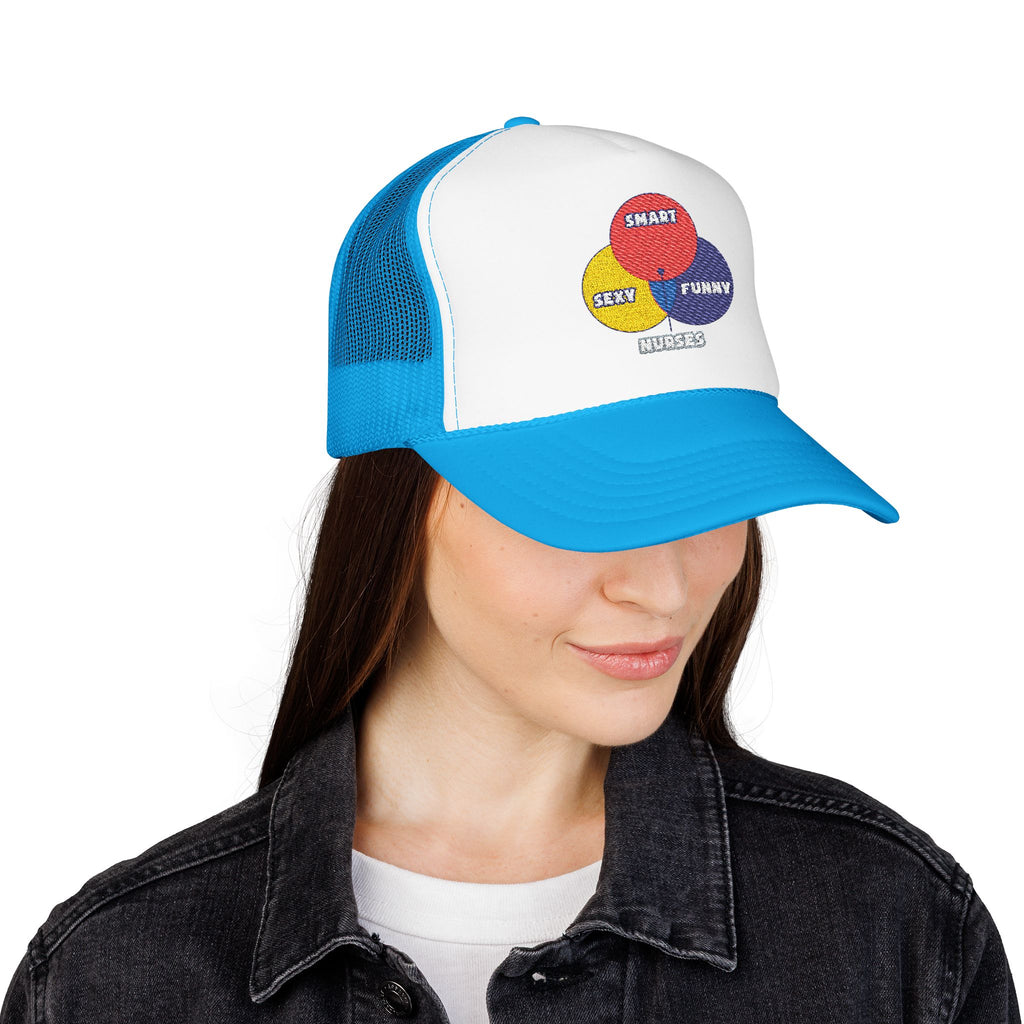 Venn Diagram .. Nurses - Foam Trucker Hat
