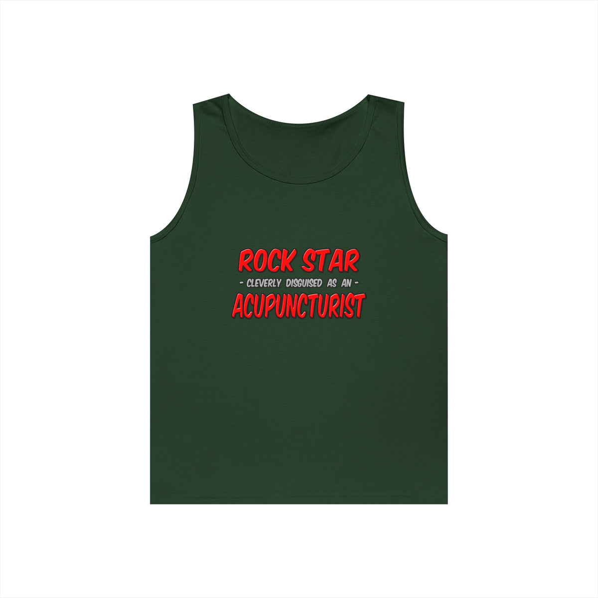 Rock Star .. Acupuncturist - Unisex Heavy Cotton Tank Top