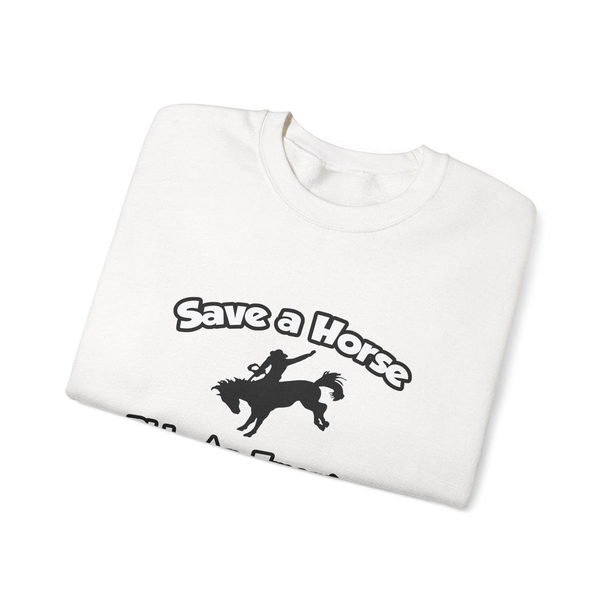 Save a Horse, Ride an Emergency Nurse - Unisex Heavy Blend™ Crewneck Sweatshirt