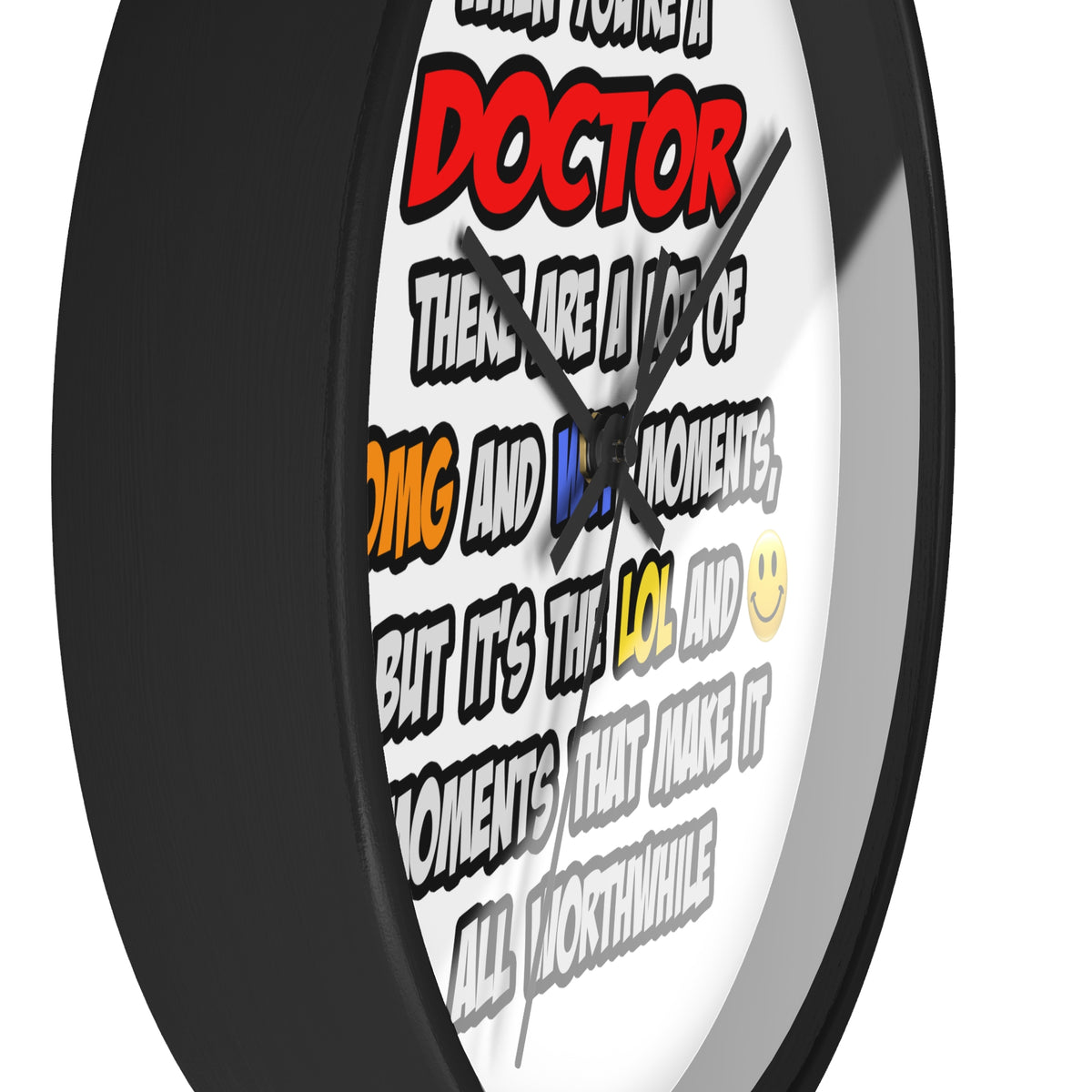 Doctor .. OMG WTF LOL - Wall Clock