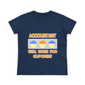 Accountant ... Will Work For Cupcakes - Women's Midweight Cotton Tee